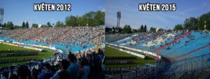 Porównanie frekwencji na Bazalach w Maju 2012 i 2015.